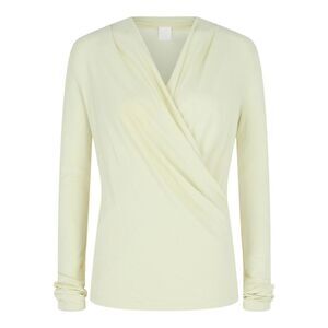 Givenchy Draped Plunged Top Yellow Womens